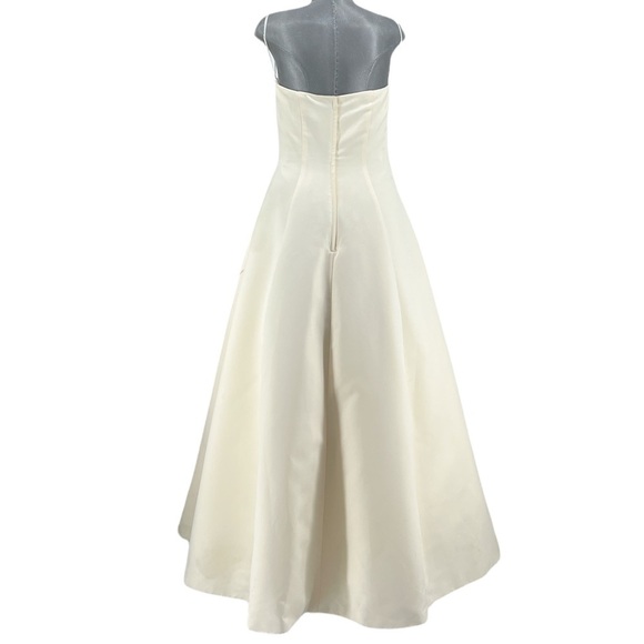 Davids Bridal MichaelAngelo Lt Gold Wedding Gown EUC Size 14 Style T8076 - Picture 2 of 11